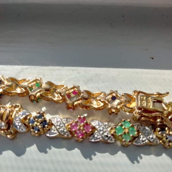 Gemstone Bracelet x 2, with tiny Diamond accents, from Macy's - Picture 8 of 10
